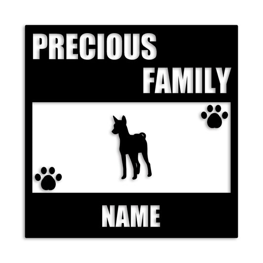 バセンジー 文字入れ可能 ペット 犬 カッティング ステッカー (st-137-72)