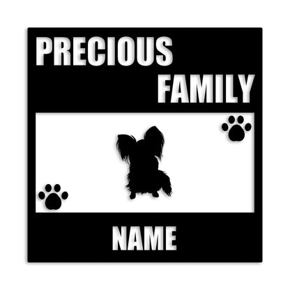 パピヨン 文字入れ可能 ペット 犬 カッティング ステッカー (st-137-73)