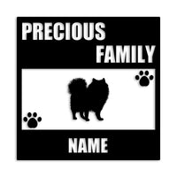 ポメラニアン 文字入れ可能 カッティングステッカー st-137-99