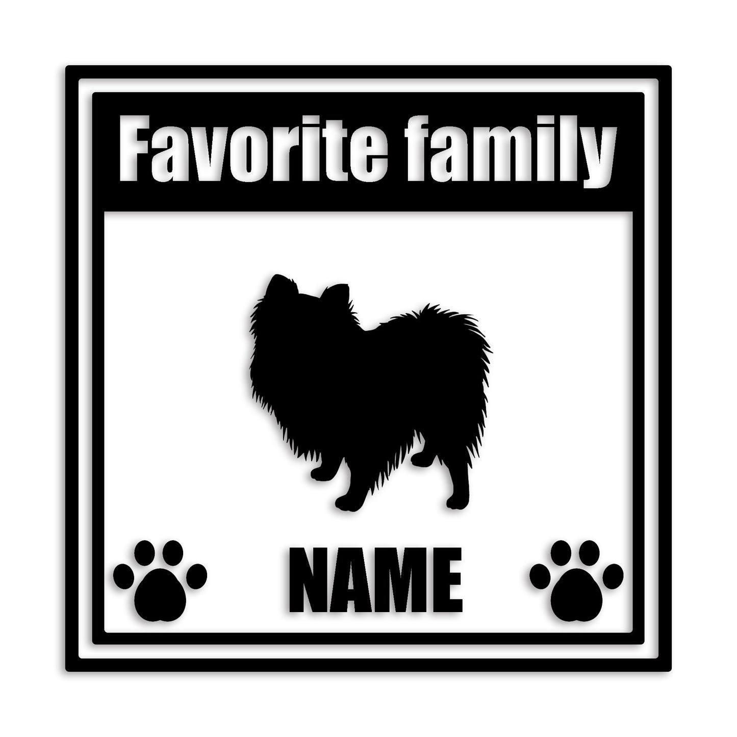 ポメラニアン 文字入れ可能 ペット 犬 カッティング ステッカー (st-138-101)