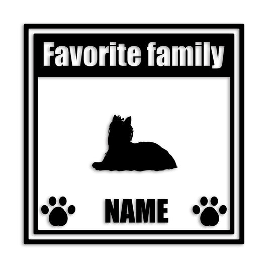 ヨークシャーテリア 文字入れ可能 ペット 犬 カッティング ステッカー (st-138-110)