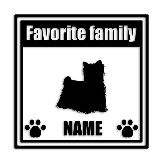 ヨークシャーテリア 文字入れ可能 ペット 犬 カッティング ステッカー (st-138-111)