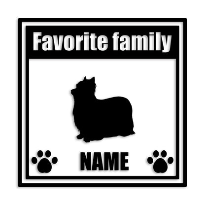 ヨークシャーテリア 文字入れ可能 ペット 犬 カッティング ステッカー (st-138-113)