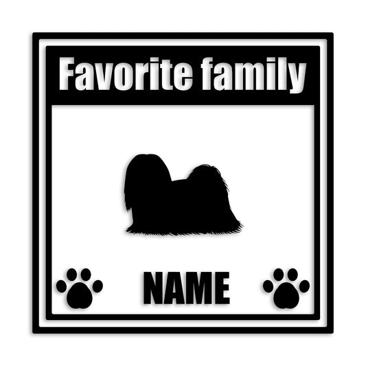 ラサアプソ 文字入れ可能 ペット 犬 カッティング ステッカー (st-138-114)