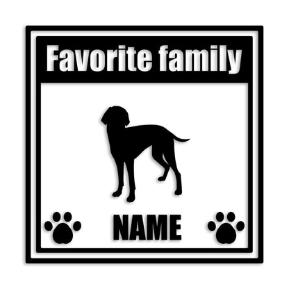 ワイマラナー 文字入れ可能 ペット 犬 カッティング ステッカー (st-138-117)