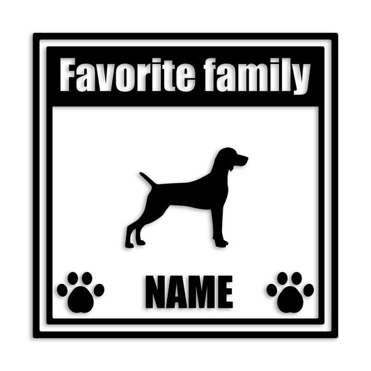 ワイマラナー 文字入れ可能 ペット 犬 カッティング ステッカー (st-138-118)