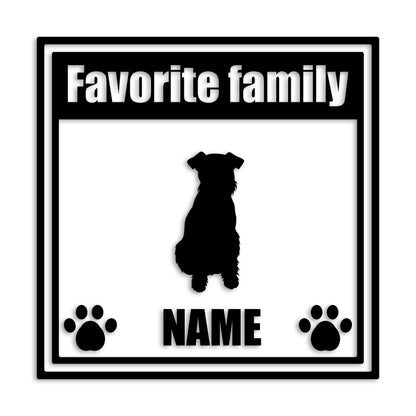 ウェルシュテリア 文字入れ可能 ペット 犬 カッティング ステッカー (st-138-12)