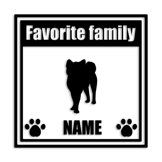 秋田犬 文字入れ可能 ペット 犬 カッティング ステッカー (st-138-127)