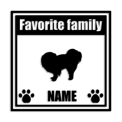 狆 ちん 文字入れ可能 ペット 犬 カッティング ステッカー (st-138-129)