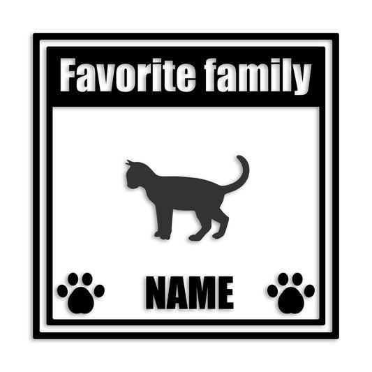 オシキャット 文字入れ可能 ペット 猫 カッティング ステッカー (st-138-142)