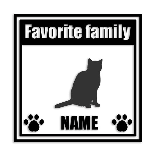 オシキャット 文字入れ可能 ペット 猫 カッティング ステッカー (st-138-143)