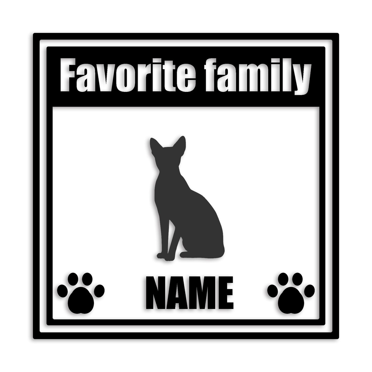 スフィンクス 文字入れ可能 ペット 猫 カッティング ステッカー (st-138-155)