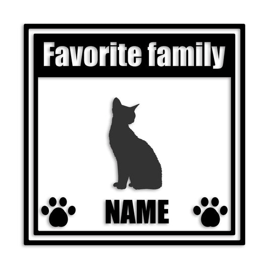 デボンレックス 文字入れ可能 ペット 猫 カッティング ステッカー (st-138-159)