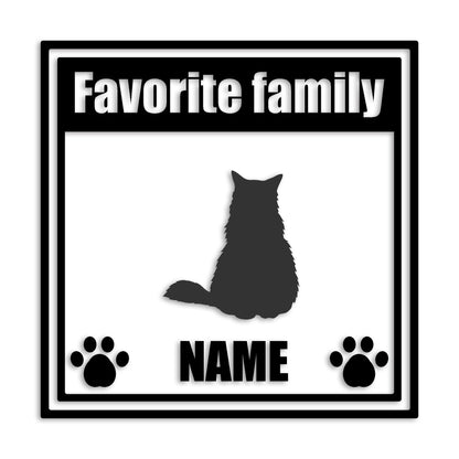 ノルウェージャンフォレストキャット 文字入れ可能 ペット 猫 カッティング ステッカー (st-138-162)