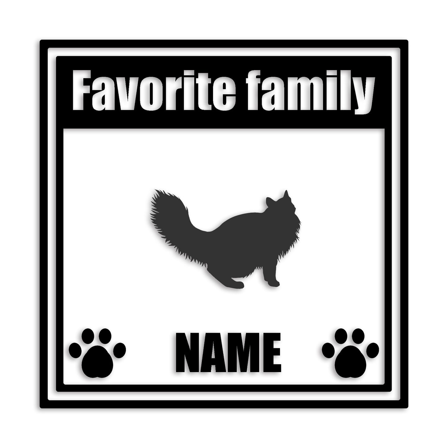 ノルウェージャンフォレストキャット 文字入れ可能 ペット 猫 カッティング ステッカー (st-138-163)