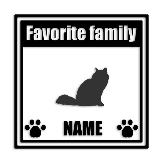 バーマン 文字入れ可能 ペット 猫 カッティング ステッカー (st-138-164)