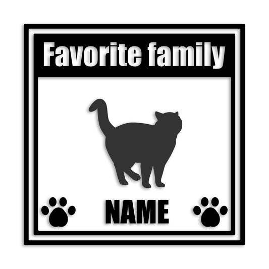 ブリティッシュショートヘア 文字入れ可能 ペット 猫 カッティング ステッカー (st-138-167)