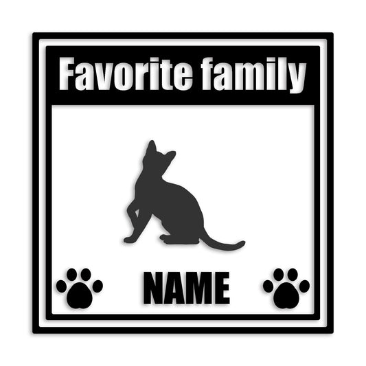 ベンガル 文字入れ可能 ペット 猫 カッティング ステッカー (st-138-170)