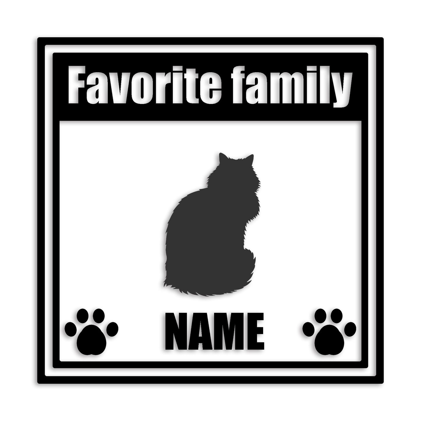 メインクーン 文字入れ可能 ペット 猫 カッティング ステッカー (st-138-173)