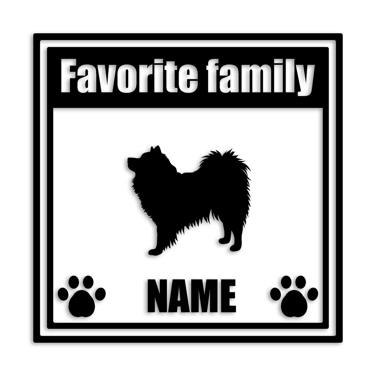 スピッツ 文字入れ可能 ペット 犬 カッティング ステッカー (st-138-38)