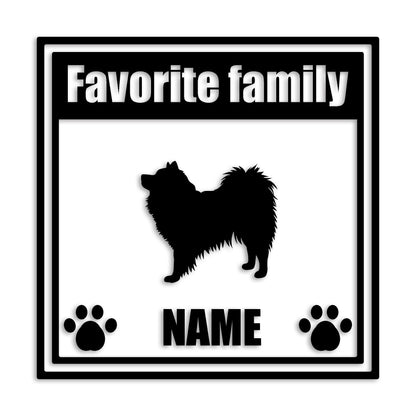 スピッツ 文字入れ可能 ペット 犬 カッティング ステッカー (st-138-38)