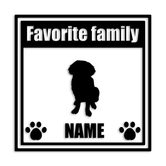 セントバーナード 文字入れ可能 ペット 犬 カッティング ステッカー (st-138-42)