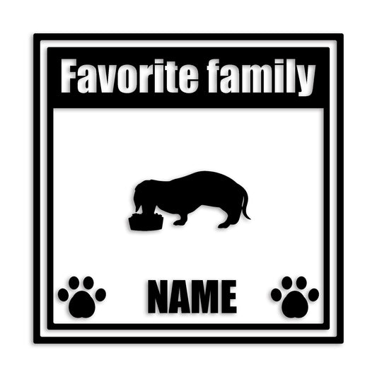 ダックスフンド 文字入れ可能 ペット 犬 カッティング ステッカー (st-138-44)