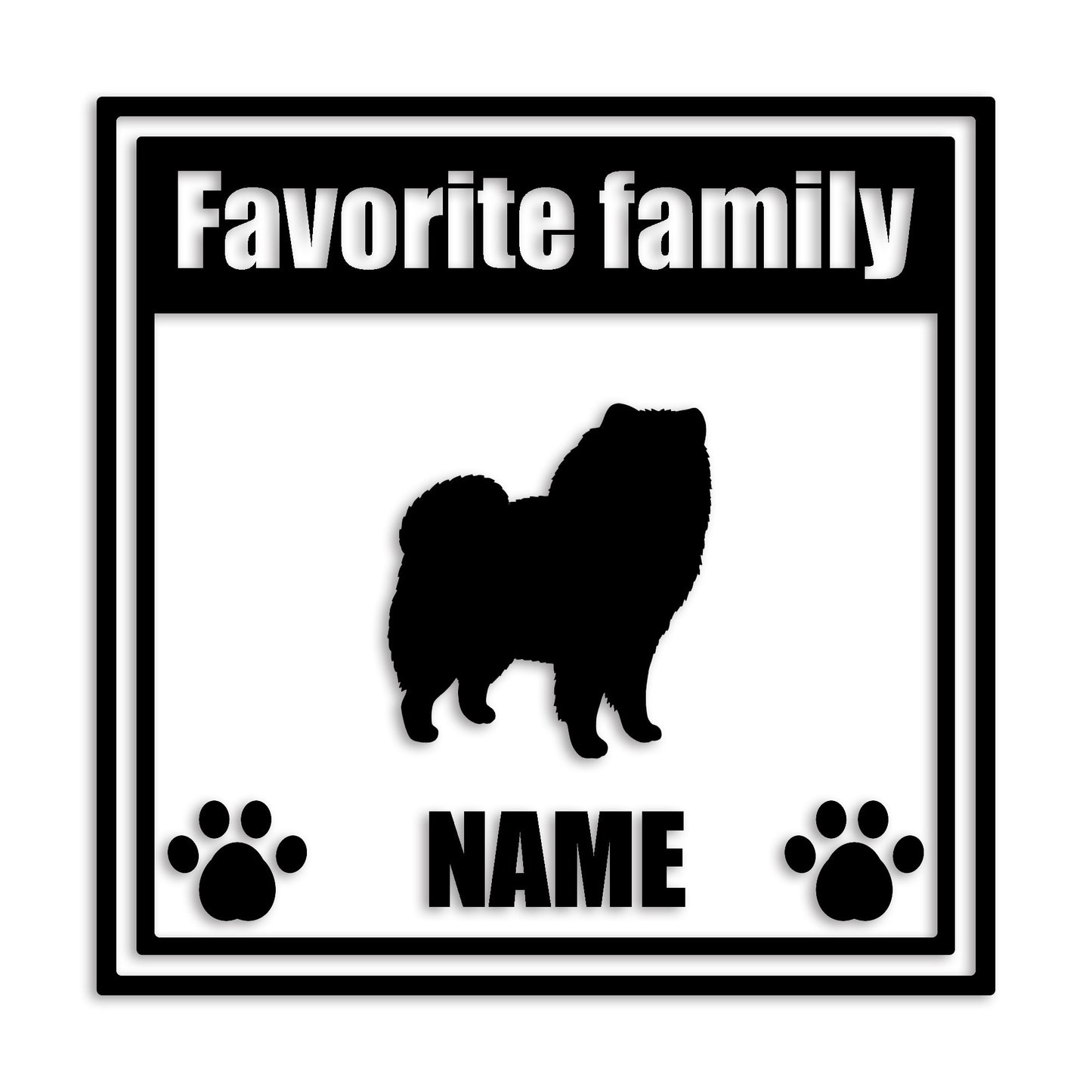 チャウチャウ 文字入れ可能 ペット 犬 カッティング ステッカー (st-138-50)