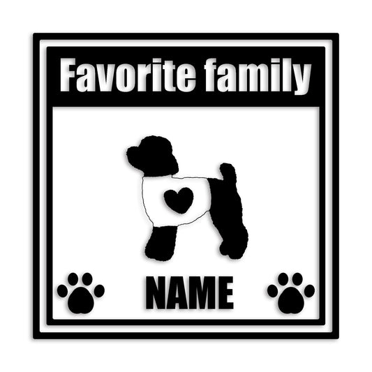 トイプードル 文字入れ可能 ペット 犬 カッティング ステッカー (st-138-55)