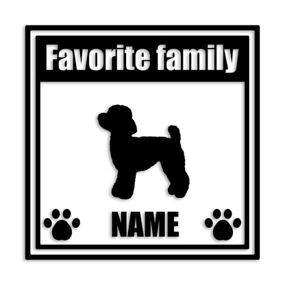 トイプードル 文字入れ可能 ペット 犬 カッティング ステッカー (st-138-56)