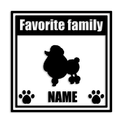 トイプードル 文字入れ可能 ペット 犬 カッティング ステッカー (st-138-57)