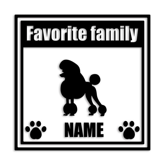 トイプードル 文字入れ可能 ペット 犬 カッティング ステッカー (st-138-58)