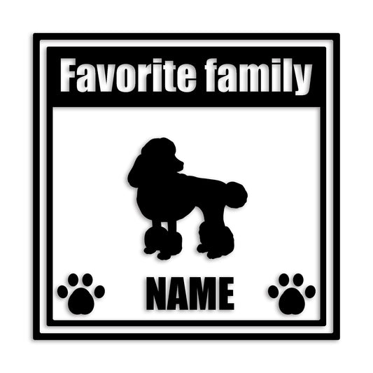 トイプードル 文字入れ可能 ペット 犬 カッティング ステッカー (st-138-59)