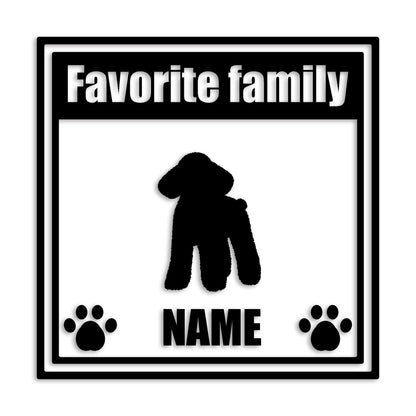 トイプードル 文字入れ可能 ペット 犬 カッティング ステッカー (st-138-60)