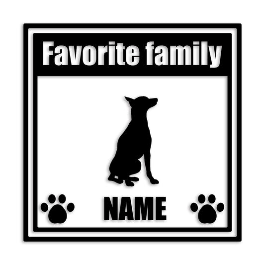 ドーベルマン 文字入れ可能 ペット 犬 カッティング ステッカー (st-138-62)