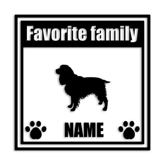 イングリッシュスプリンガ 文字入れ可能 ペット 犬 カッティング ステッカー (st-138-7)