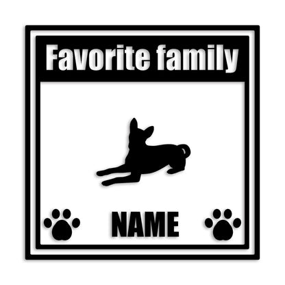 バセンジー 文字入れ可能 ペット 犬 カッティング ステッカー (st-138-70)