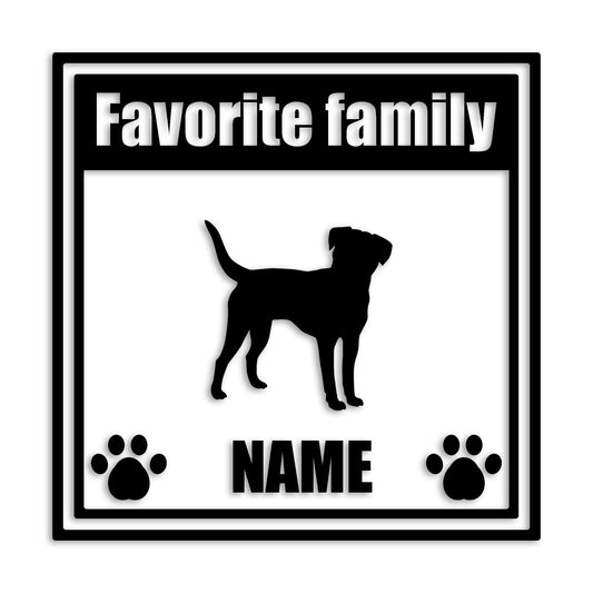 ボーダーテリア 文字入れ可能 ペット 犬 カッティング ステッカー (st-138-96)