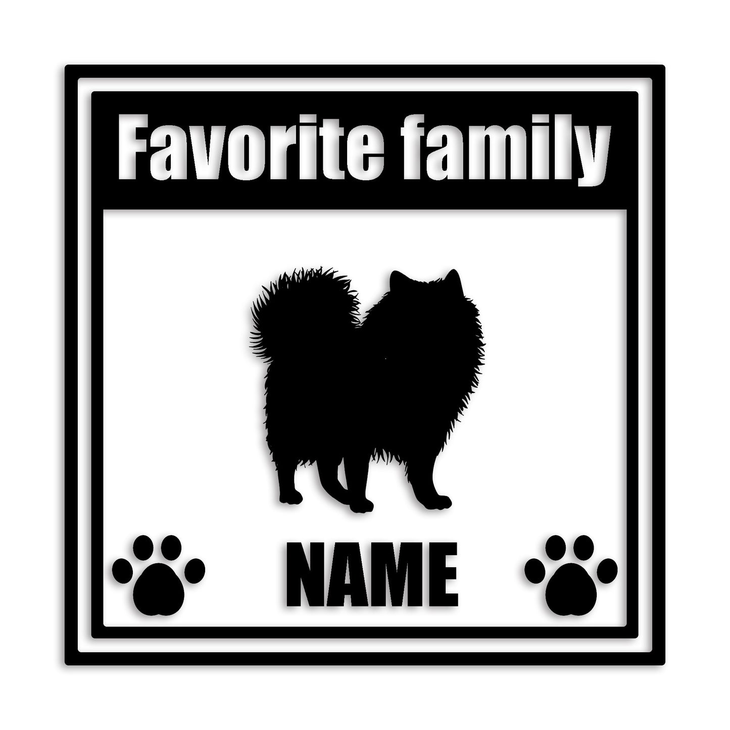 ポメラニアン 文字入れ可能 ペット 犬 カッティング ステッカー (st-138-99)