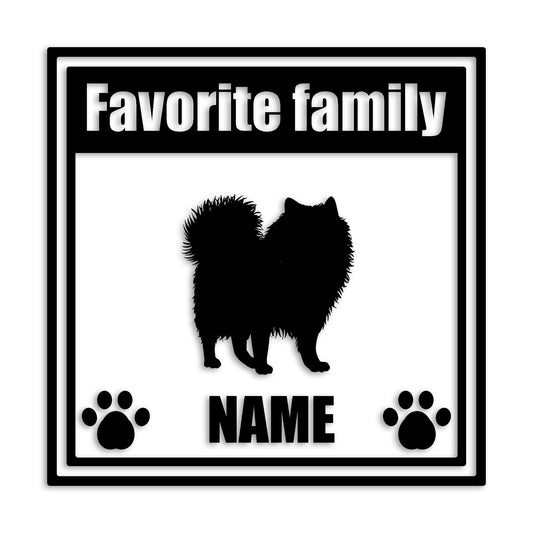 ポメラニアン 文字入れ可能 ペット 犬 カッティング ステッカー (st-138-99)