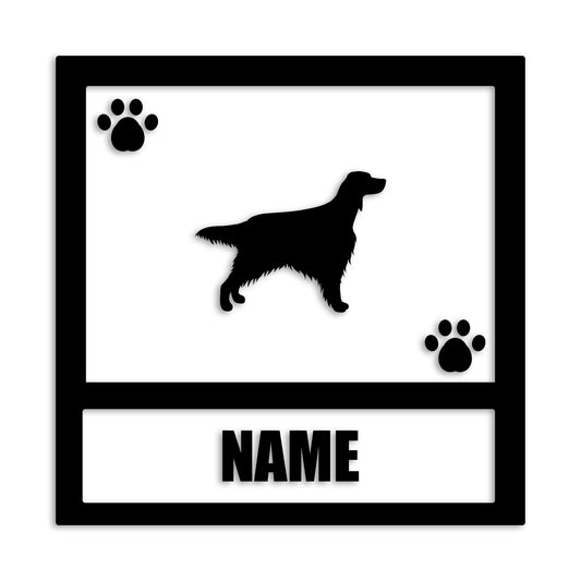 アイリッシュセッター 文字入れ可能 ペット 犬 カッティング ステッカー (st-139-1)