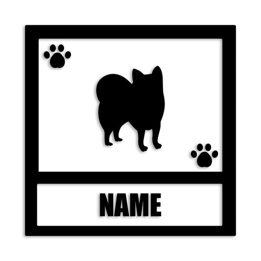 ポメラニアン 文字入れ可能 ペット 犬 カッティング ステッカー (st-139-100)