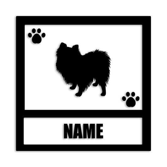 ポメラニアン 文字入れ可能 ペット 犬 カッティング ステッカー (st-139-101)