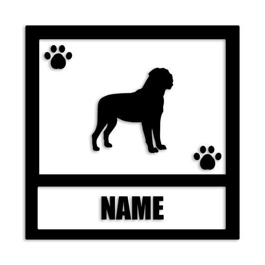 マスティフ 文字入れ可能 ペット 犬 カッティング ステッカー (st-139-103)