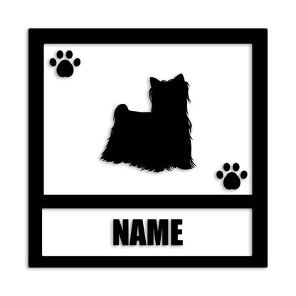 ヨークシャーテリア 文字入れ可能 ペット 犬 カッティング ステッカー (st-139-111)