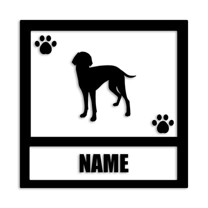 ワイマラナー 文字入れ可能 ペット 犬 カッティング ステッカー (st-139-117)