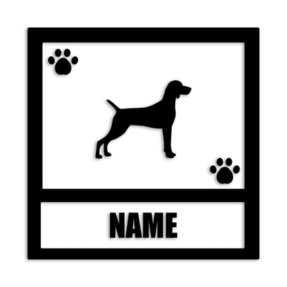 ワイマラナー 文字入れ可能 ペット 犬 カッティング ステッカー (st-139-118)