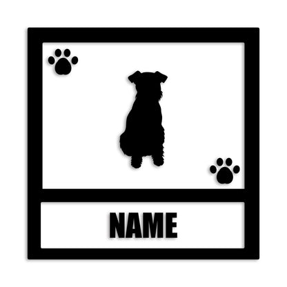 ウェルシュテリア 文字入れ可能 ペット 犬 カッティング ステッカー (st-139-12)