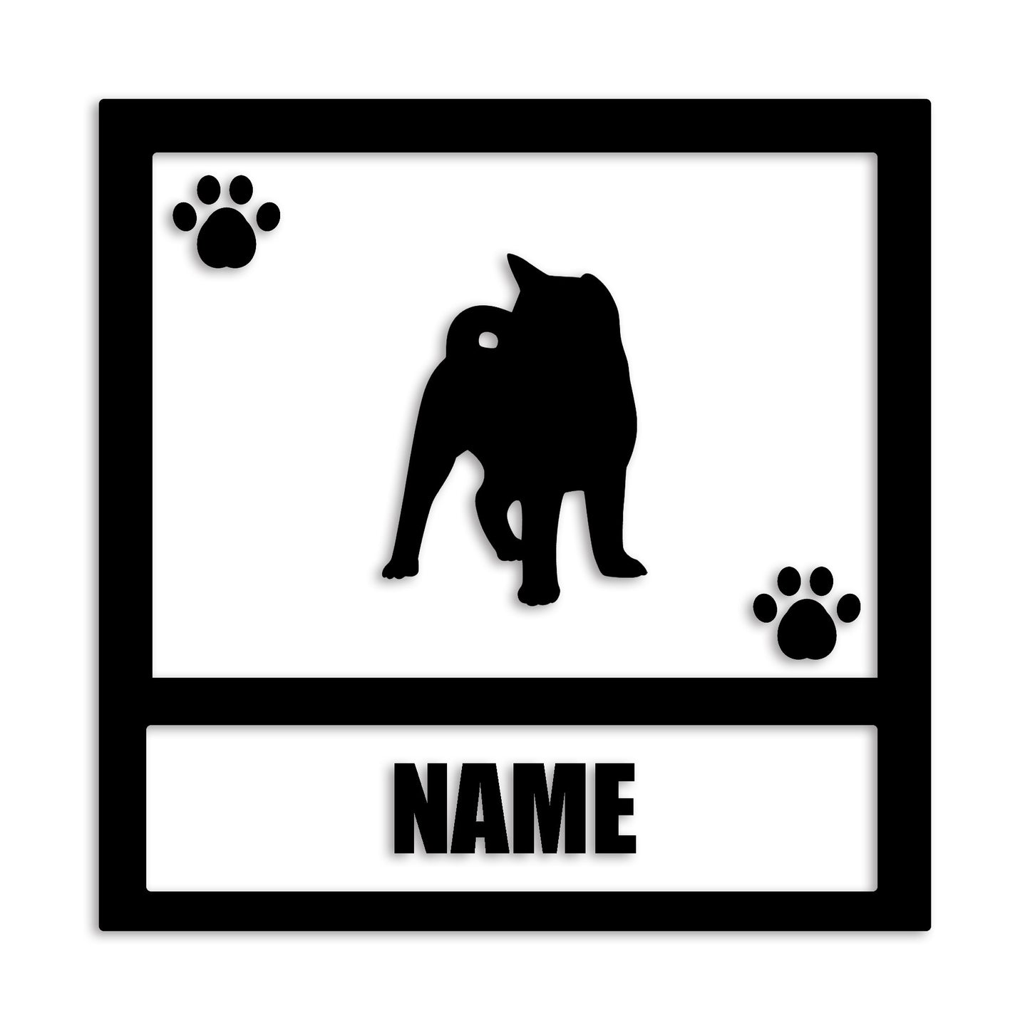 秋田犬 文字入れ可能 ペット 犬 カッティング ステッカー (st-139-126)