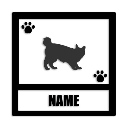 アメリカンボブテイル 文字入れ可能 ペット 猫 カッティング ステッカー (st-139-138)